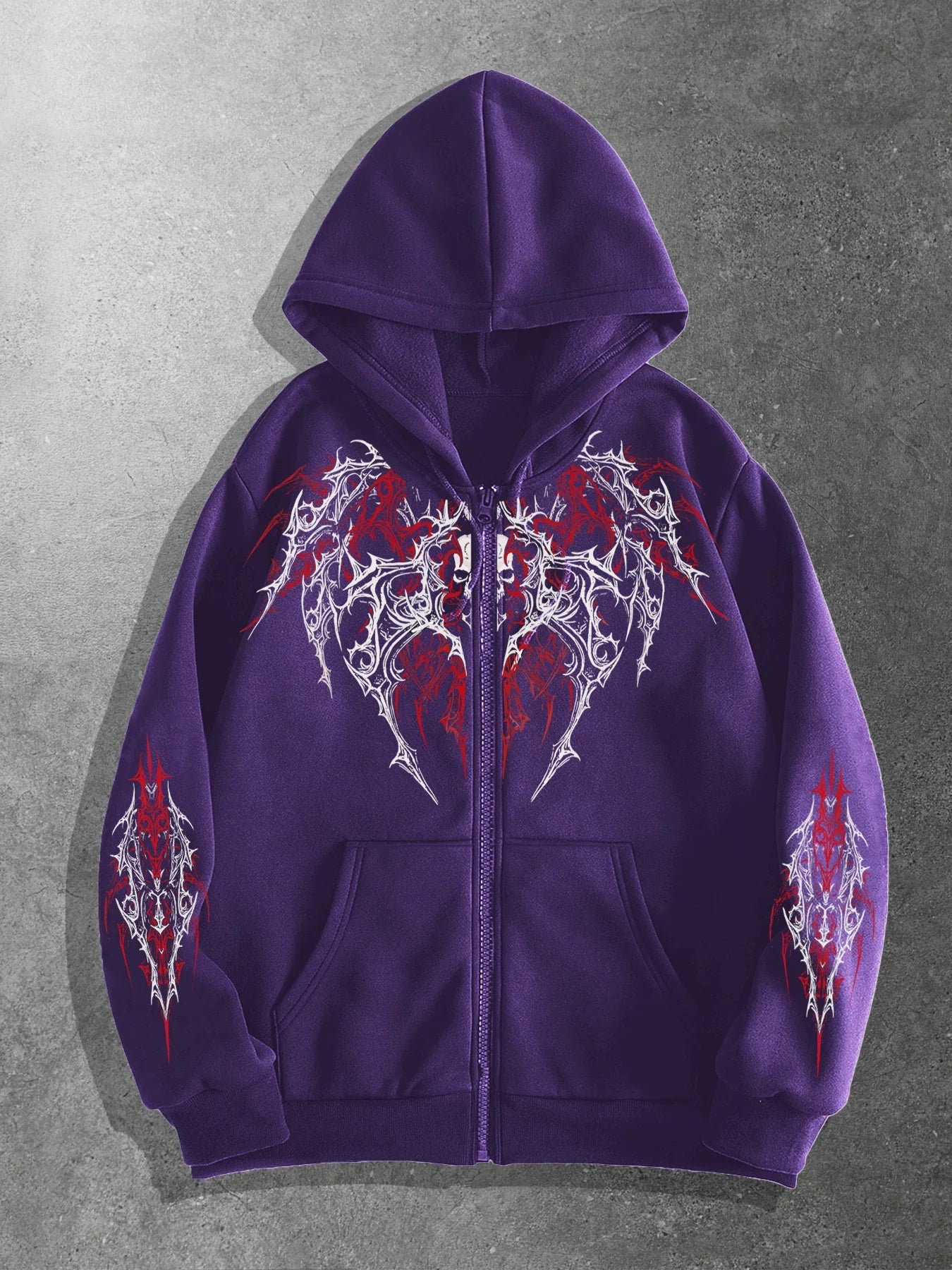VibeWear™ — Hoodie Zippé Imprimé Unisex