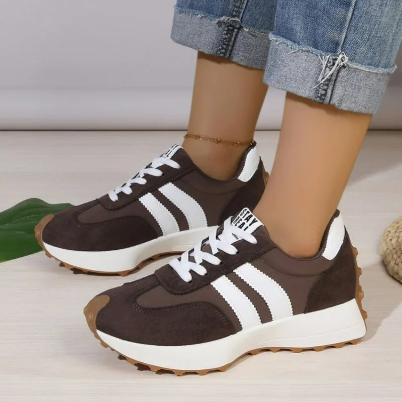 Sneakers Femme Chunky à Talon Caché