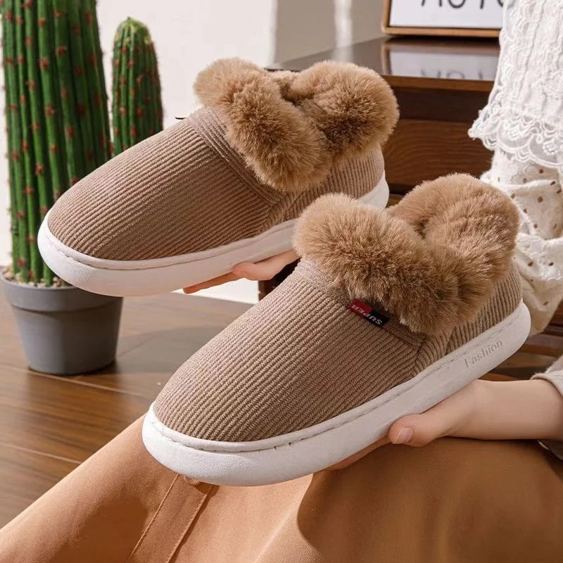 VibeWear™ Chaussons Femme Hiver Peluche — Chauds & Confortables Pointures 36-45
