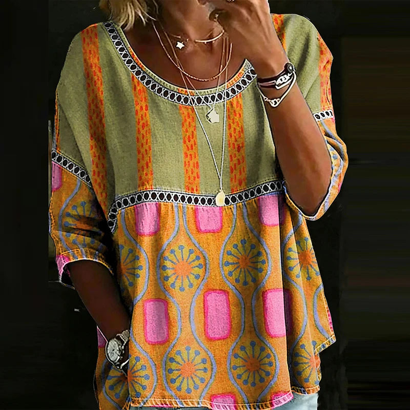 T-shirt Vintage Print Femme — VibeWear