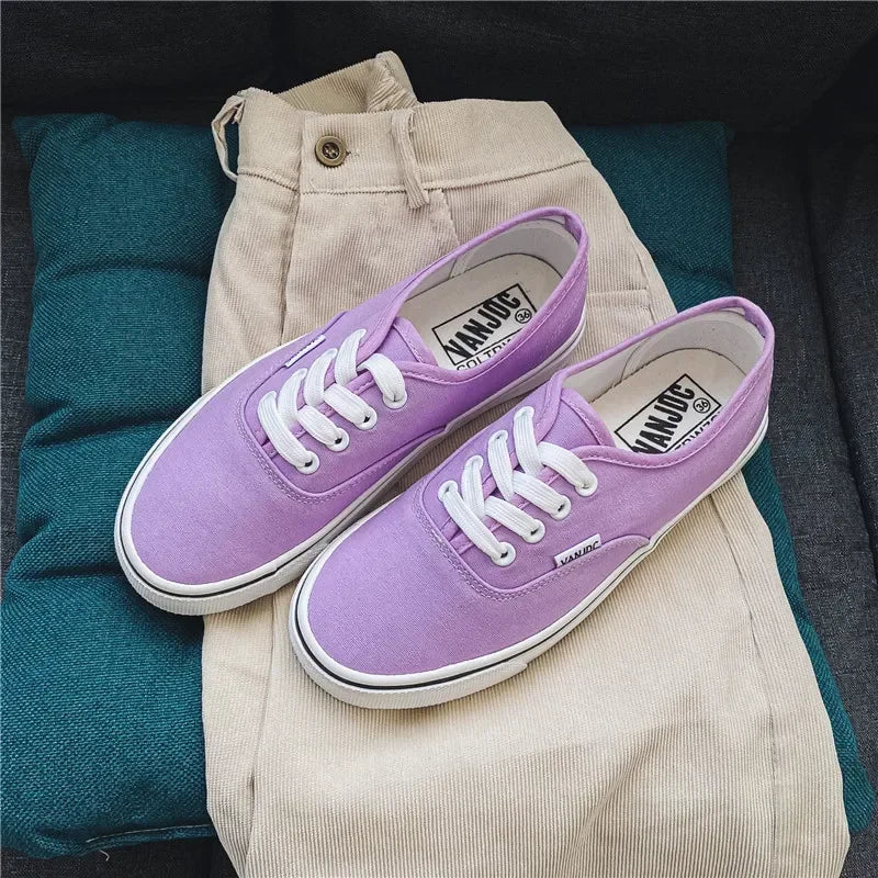 VibeWear™ Sneakers Femme Canvas Plates Streetwear — Slip-On Pointures 33-50