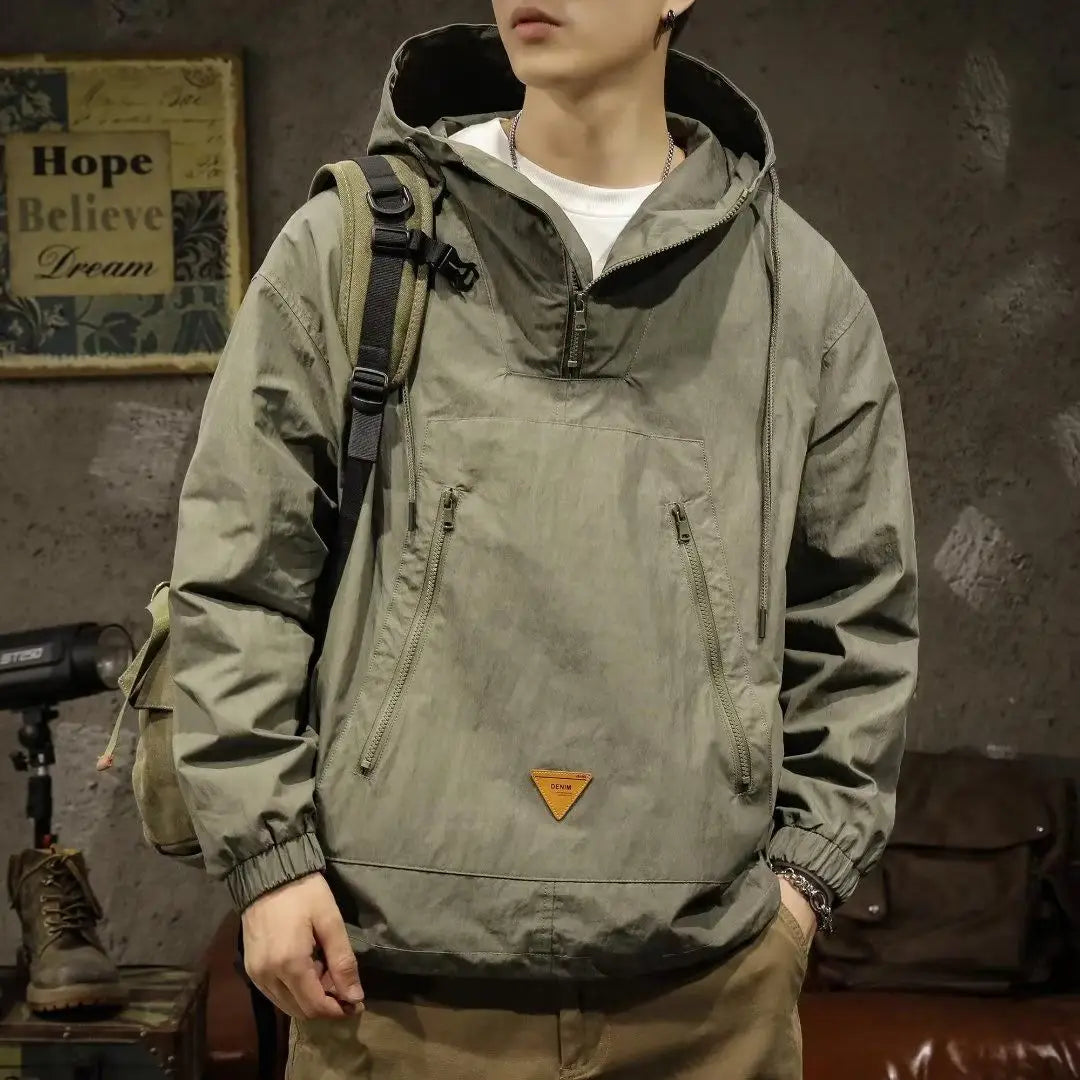 VibeWear™ — Hoodie Militaire Oversize Homme