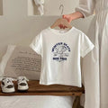 VibeWear™ T-Shirt Enfant 100% Coton Cartoon & Lettres — Unisexe 4-6 Ans