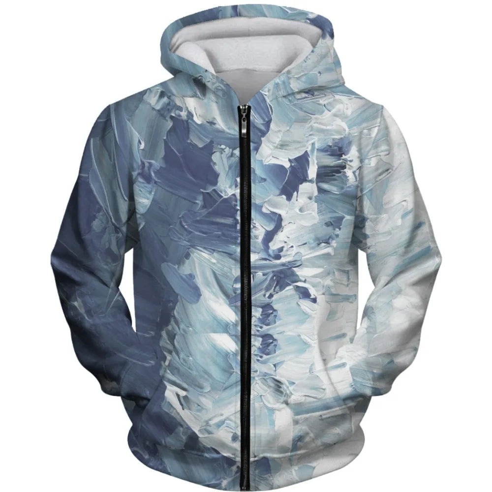 VibeWear™ — Hoodie Art Abstrait Unisex