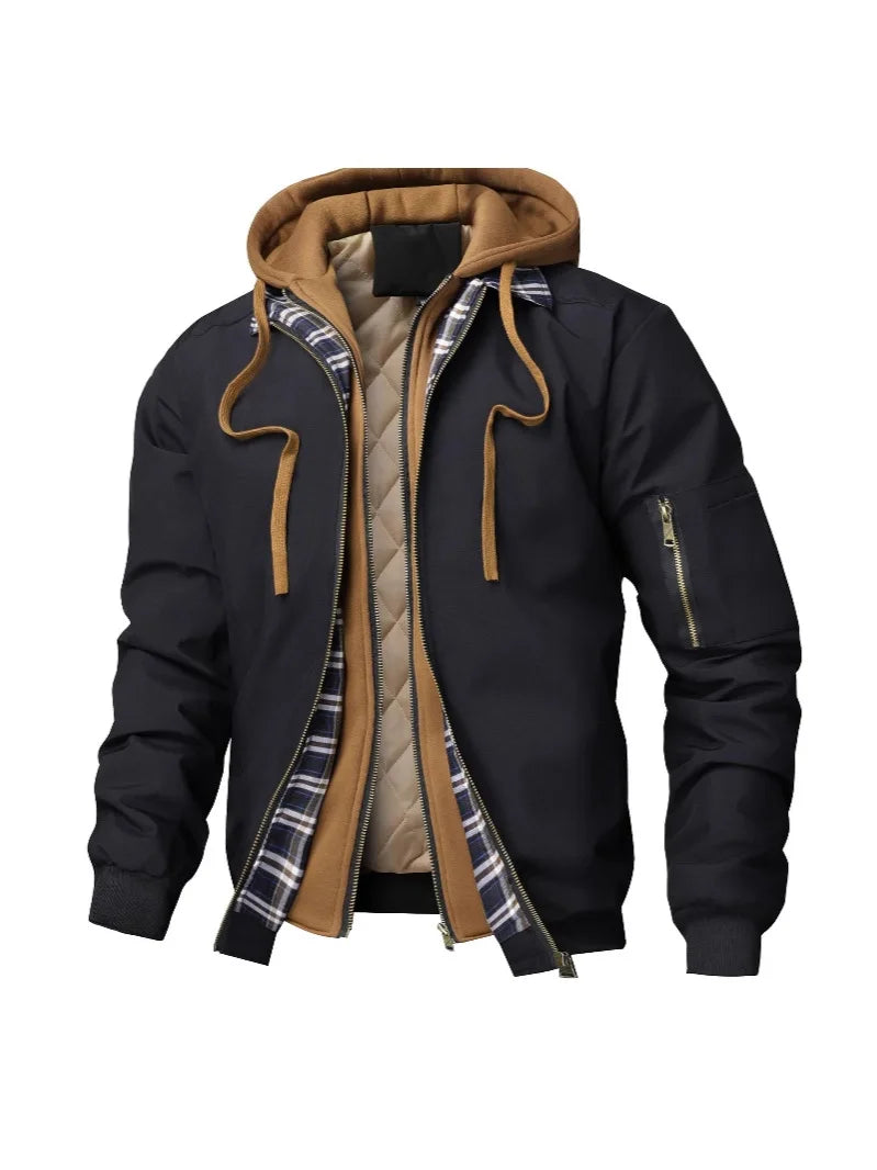 VibeWear™ — Veste Bomber Homme Hiver