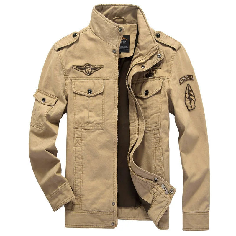 VibeWear™ — Veste Bomber Militaire Homme 2024