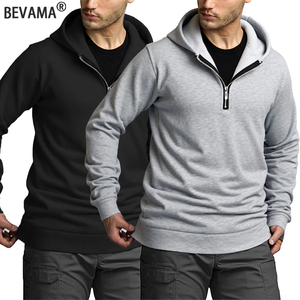 VibeWear™ — Sweatshirt Quarter Zip Homme