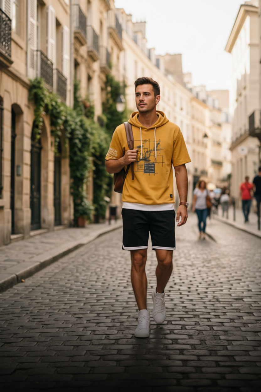 Ensemble Coordonné Hoodie Short Streetwear Vibewear — Look Urbain