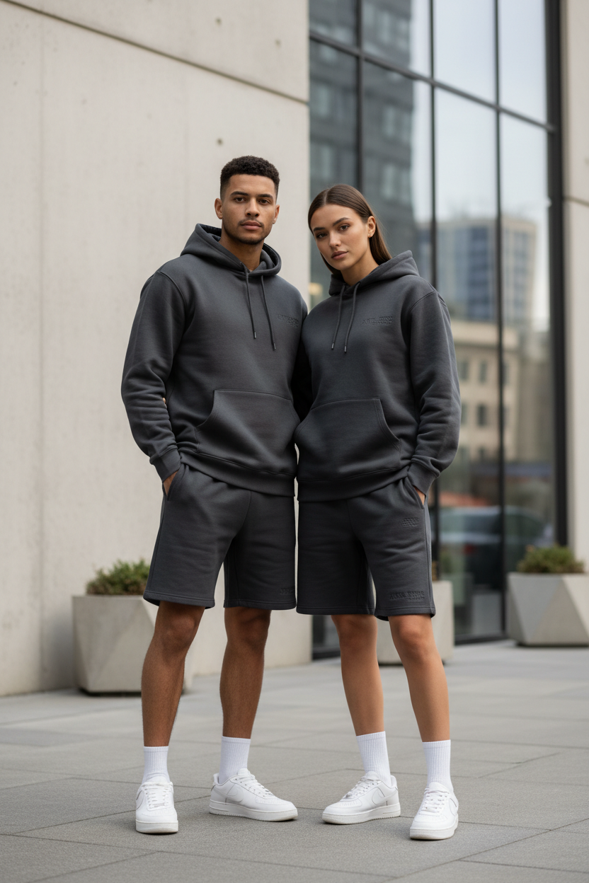 Ensemble Coordonné Hoodie Short Streetwear Vibewear