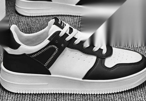 Sneakers VibeWear™ basses — studio noir et blanc
